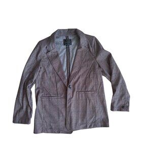 Sanctuary Los Angelos houndstooth single button blazer - size XL